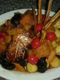 Carre de cerdo frutado