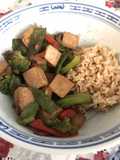 Stir fry de vegetales con tofu