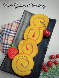 Foto resep Bolu Gulung Stroberi
