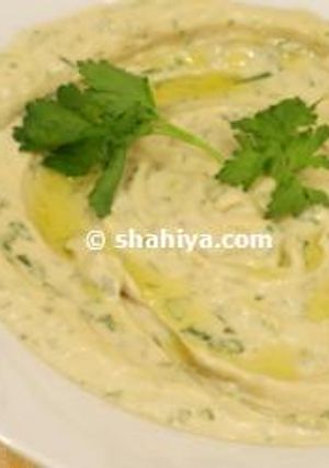 صورة لوصفة سلطة الطحينة
