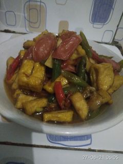 Foto resep Tumis tahu sosis sayur