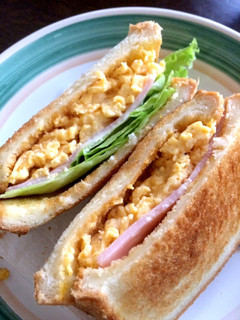 A picture of Breakfast Toast Sandwich.