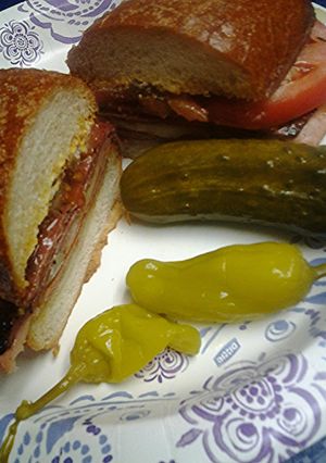 A picture of Triple meat triple cheese.