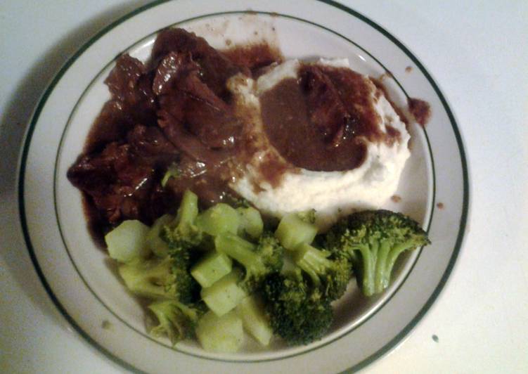 Easiest Way to Make Ultimate Sliced Chuck Roast in Gravy