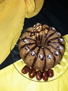عکسی از دستور کیک خرما و گردو