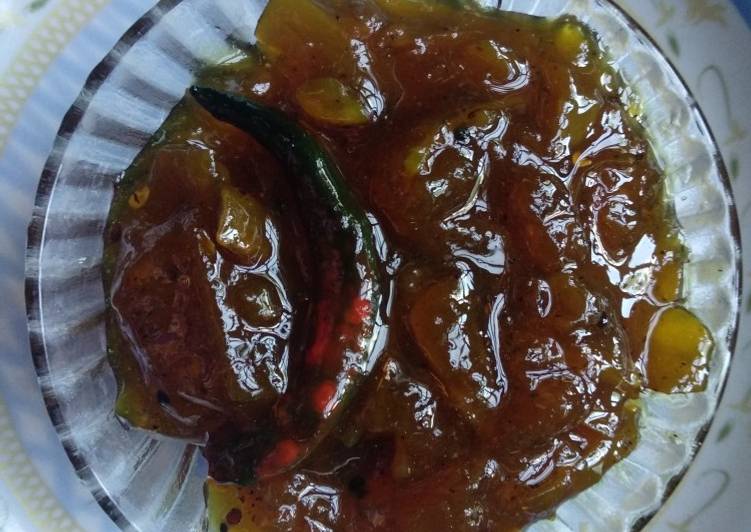 How to Prepare Homemade Raw mango achar