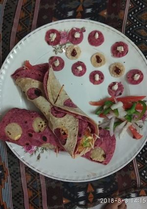 A picture of Polka Paneer Tikka Wrap.