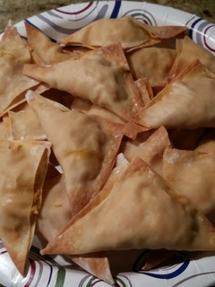 A picture of Buffalo Chicken Wontons.