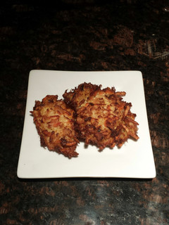 A picture of Potato and Carrot Fritters.