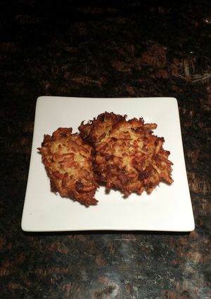 A picture of Potato and Carrot Fritters.