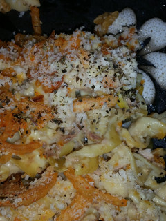 A picture of Kayla's tuna noodle Casserole.