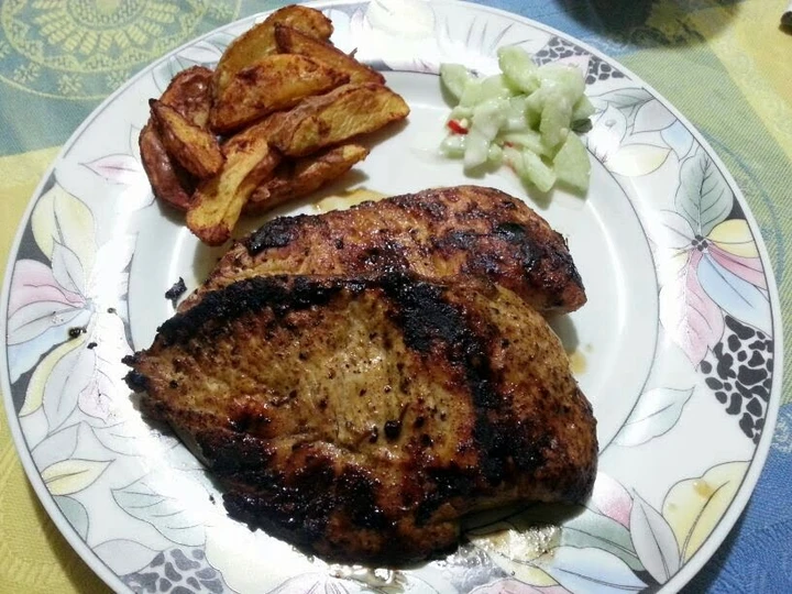 Recipe Cajun Chicken with Chilli Potatoes and Cucumber Salad the Delicious Delicious