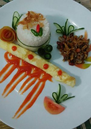 Foto resep Kering teri tempe kacang + nasi uduk (aop1_teri)
