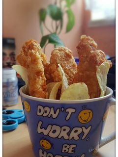 Hình của món Snack Bim Bim Gà chiên giòn.