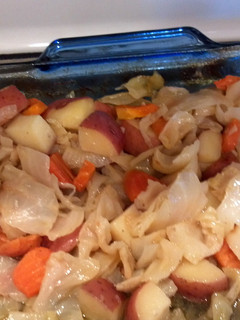 A picture of Cabbage and potatoes.