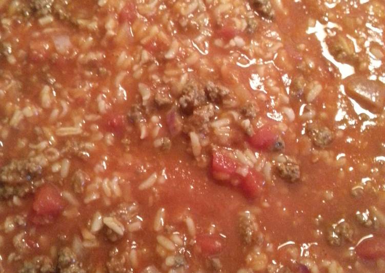 Recipe of Speedy Spanish Rice (My moms recipe)