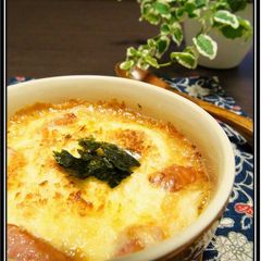 A picture of Japanese Mochi Rice Cake Gratin.