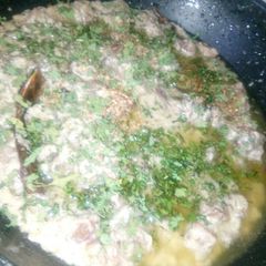 A picture of Beef white karahi.