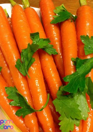 A picture of Steamed Carrots.
