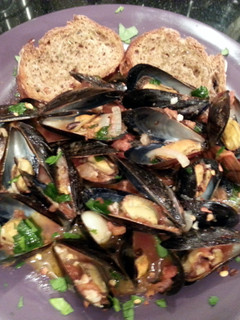 A picture of Zuppa di Mussels.