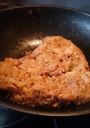 A picture of Kickin Teriyaki Chicken and Rice.