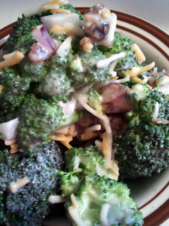 A picture of Ruby Tuesdays Broccoli salad.