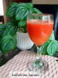 Jus 3 diva (Apel, Wortel dan Tomat) dengan slow juicer clovertec