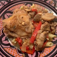 White Wine Mushroom Chicken A picture of White Wine Mushroom Chicken.