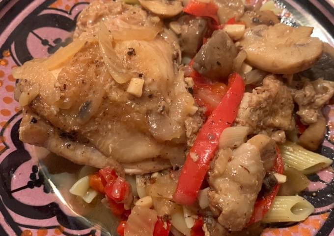 White Wine Mushroom Chicken