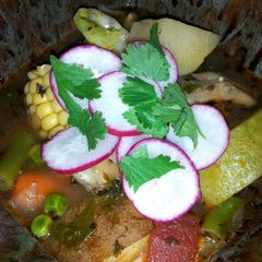 A picture of Not your mommas chicken soup;).