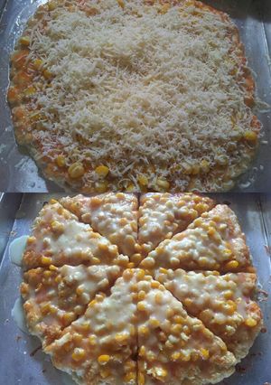 Foto resep Sweet corn pizza