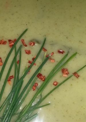 A picture of Sig's Potato, Leek and Cabbage Soup.