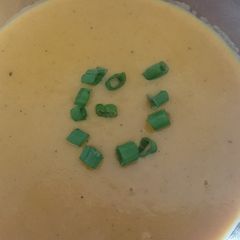 A picture of Blender Cream of Carrot Ginger Soup.