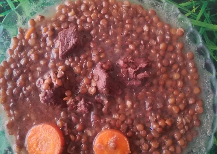 Lentejas con ciervo😋😋