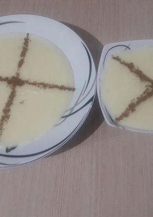 عکسی از دستور فرنی آرد برنج امروزم 😋😋