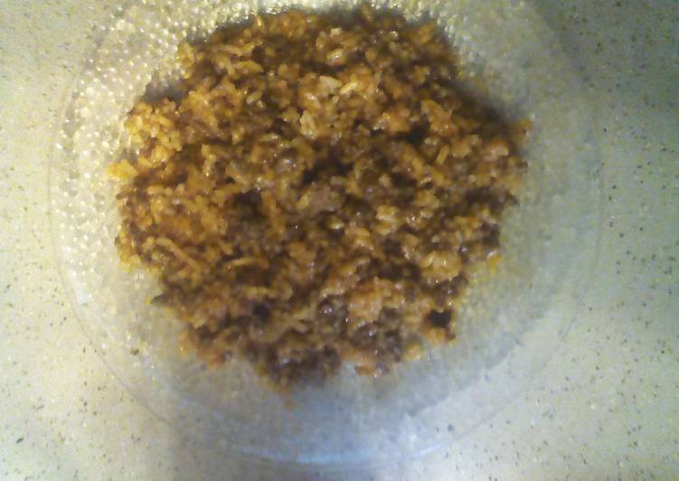 Recipe of Super Quick Candied Hamburger and Rice