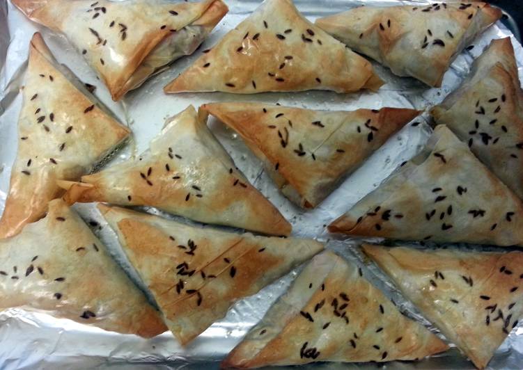 Sweet Potato and Goat's Cheese Samosa