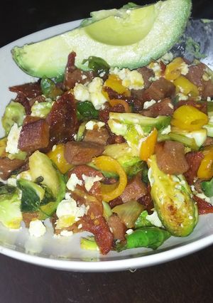 A picture of Chorizo Spam and Vegetables Saute.