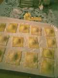 Potato and leek ravioli (Pasta Fresca)