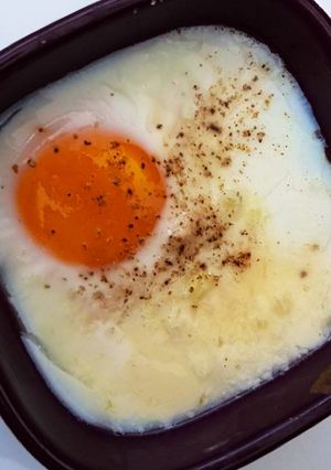 Une photo de Oeuf cocotte au gorgonzola
