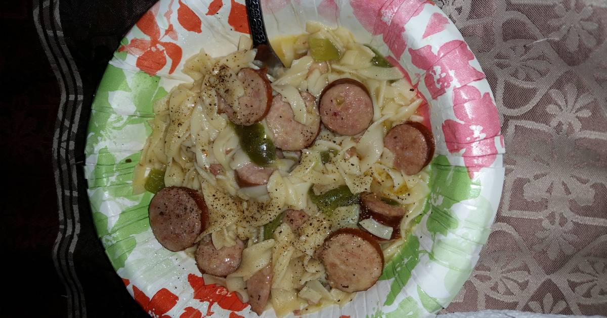 Kielbasa Sausage & Noodles Recipe by Jasmine Cookpad