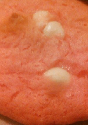 A picture of Strawberry White Chocolate Chip Cookies.