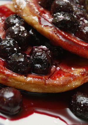 A picture of Deconstructed Jelly Donut Stack.