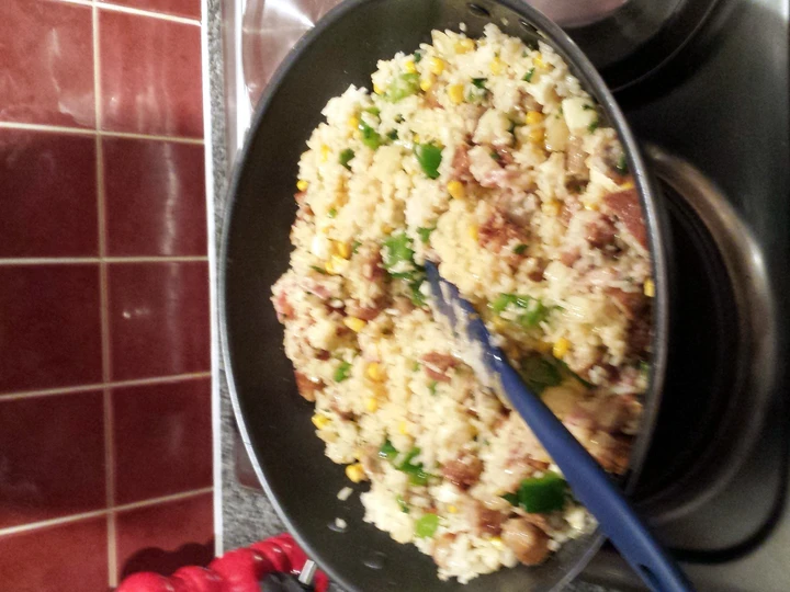 Recipe sausage and bacon risotto the So Delicious Tasty
