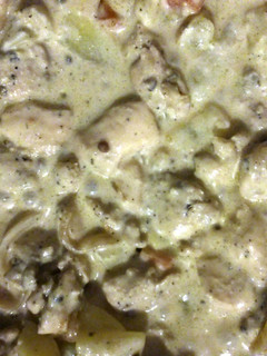 A picture of Cracked black pepper chicken.