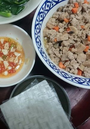 รูปของ เมี่ยงญวนไส้หมูสับ