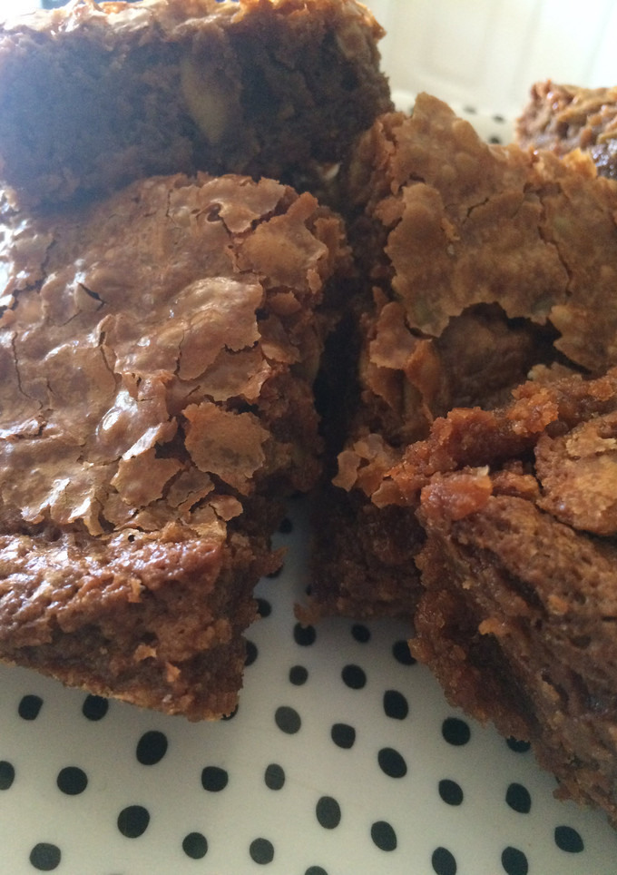 A picture of Lindor Brownies with pepitas.