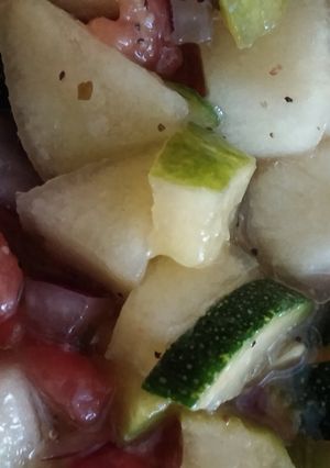 A picture of Fresca Apple & Cucumber Salad (Great w/ Spicy foods).