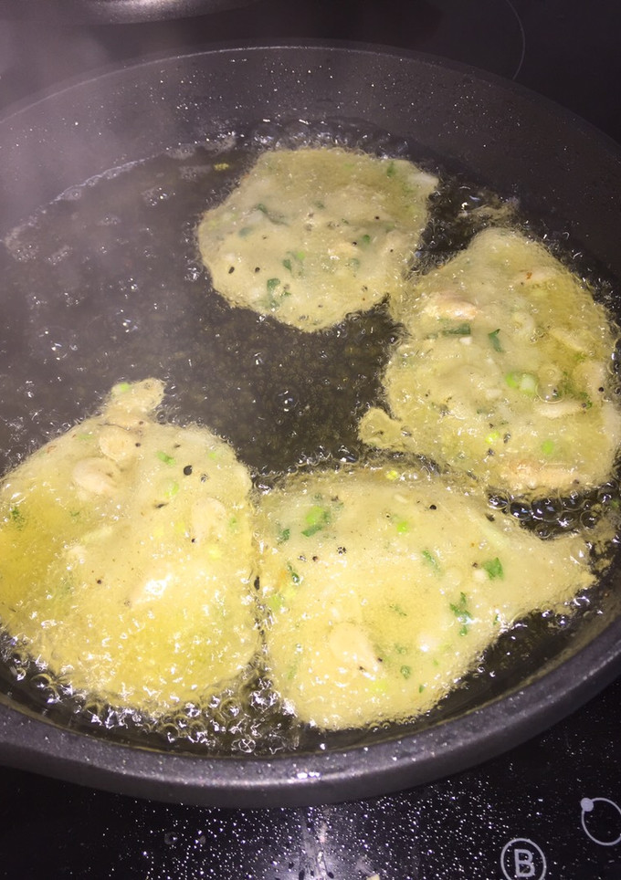 Una foto de Tortillitas de camarones