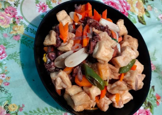 Resep Tumis Tahu Cumi Asin Oleh Fara Dilla Cookpad